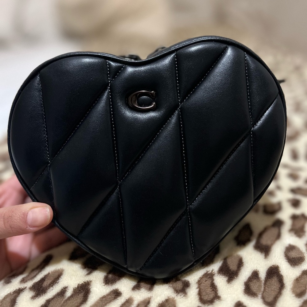 Coach Heart Crossbody With Quilting